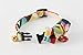Necoichi Daruma Charm Bow Tie Cat Collar (Red)