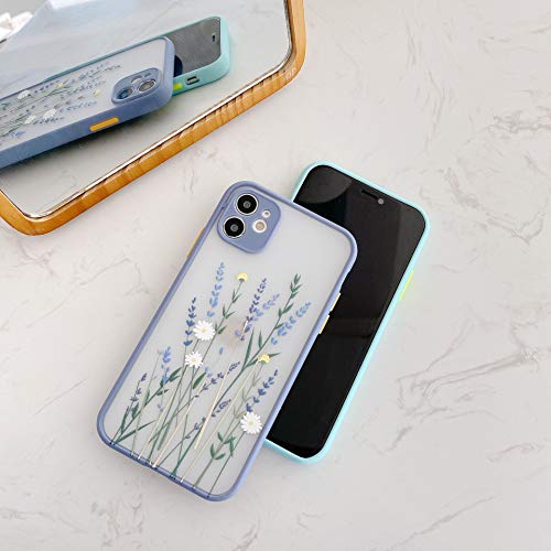 Ownest Compatible With Iphone 11 Case For Clear Flowers Pattern Frosted Pc Back 3d Floral Girls Woman And Soft Tpu Bumper Protective Silicone Slim Shockproof Case For Iphone 11 Purple Pricepulse