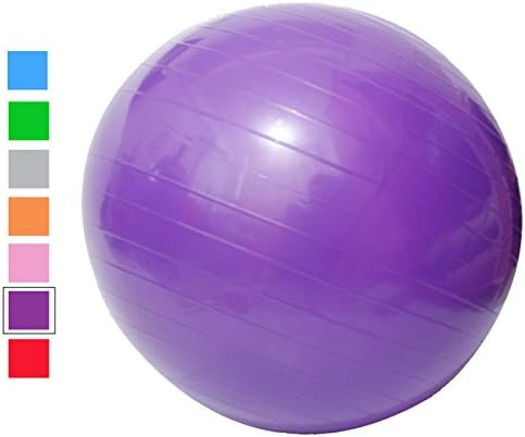 Acefit Anti-burst-and-slip Resistant Fitness Balance Exercise and Stability Ball with Pump Yoga Ball