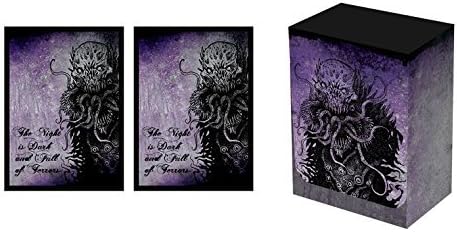 100 THE NIGHT IS DARK Deck Protectors plus DECK BOX Legion Supplies DOUBLE Matte Finish Sleeves 2-Packs - Standard Magic the Gathering Size by LEGION EVENTS