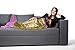 Posh Home Mermaid Sequin Tail Throw (Pink/Gold)