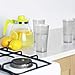 Kryllic Clear Plastic Drinking Glasses Set of 16 Clear Cups - 20 OZ Reusable Dishwasher Safe Tumbler Cups for Kitchen, Outdoor Party