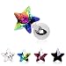 5 Surgical Steel Star Prism Cartilage Earring You get 1 Each of All 5 Colors