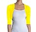 Fashion Secrets Junior`s Sheer Chiffon Bolero Shrug Jacket Cardigan 3/4 Sleeve