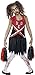 Smiffy's Children's Zombie Cheerleader Costume, Blood Stained Dress & Pom Poms, Color Red & Black, Ages 7-9, Size: Medium, 43023