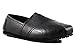 Townforst Women's Slip and Oil Resistant Non Slip Work Shoes Jess PU Leather Slip-On Black Flat 8.5