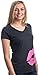 Neon 80s Pink Lips | Cute Vintage Lipstick Sexy Kiss V-Neck T-Shirt for Women