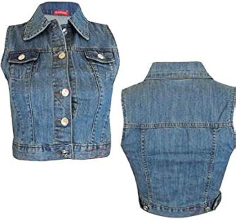 sleeveless denim jacket womens uk
