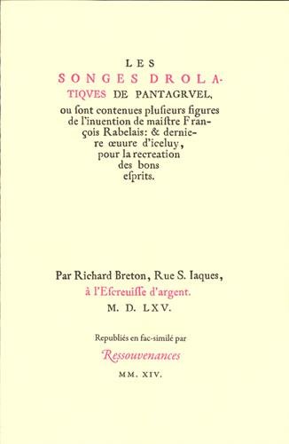 Les  songes drolatiques de Pantagruel