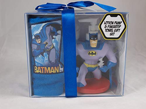 Batman Soap or Lotion Dispenser with Fingertip Towel