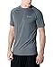 TM-MTS03-DGZ_Medium Tesla Men's HyperDri Short Sleeve T-Shirt Athletic Cool Running Top MTS03