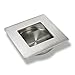 (1 Pack)Probrico Recessed Sliding Door Pull Brushed Nickel Furniture Flush Door Handle Stainless Steel Flush Finger Pull Square 2-3/4 Inch Recessed Handle Sliding Flush Door Pull