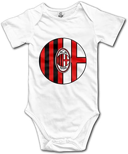 IMMAZM Milan Ac Football Team Logo Baby Climbing Clothes Bodysuit