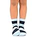 TeeHee Little Boys Basic Cotton Crew Socks 6 Pair (3-5 Years, Rugby Stripe)