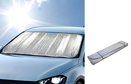 DINY Home & Style Windshield Sunshade Sun Reflector for Car Foldable UV Ray Reflector Auto Front Window Sun Shade Visor Shield Cover, Keeps Vehicle Cool 58" x 23.5"
