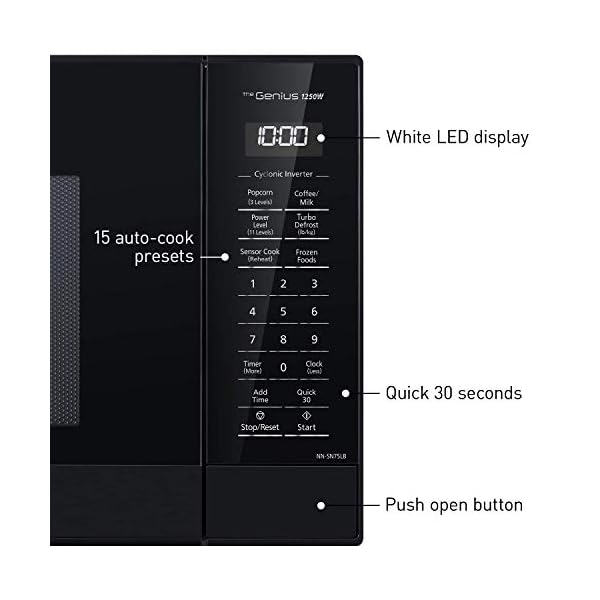 Panasonic NNSD78LS Microwave Oven, 1.6 cft, Stainless Steel The Home