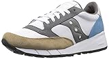 Saucony Originals Men's Jazz 91 Classic Retro Sneaker, White/Tan/Black, 6.5 M US