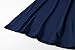 LARACE Women’s 3/4 Sleeve Casual Swing T-Shirt Dresses(2X, Navy Blue)