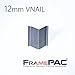 FramePac V Nails for Picture Frames Hardwood 12mm (1/2 Inch) [400 V-Nail Pack, Loose] - (for use in Manual V Nailer for Picture Framing, Hand V Nailer for Picture Frames, Manual Picture Frame Joiner)