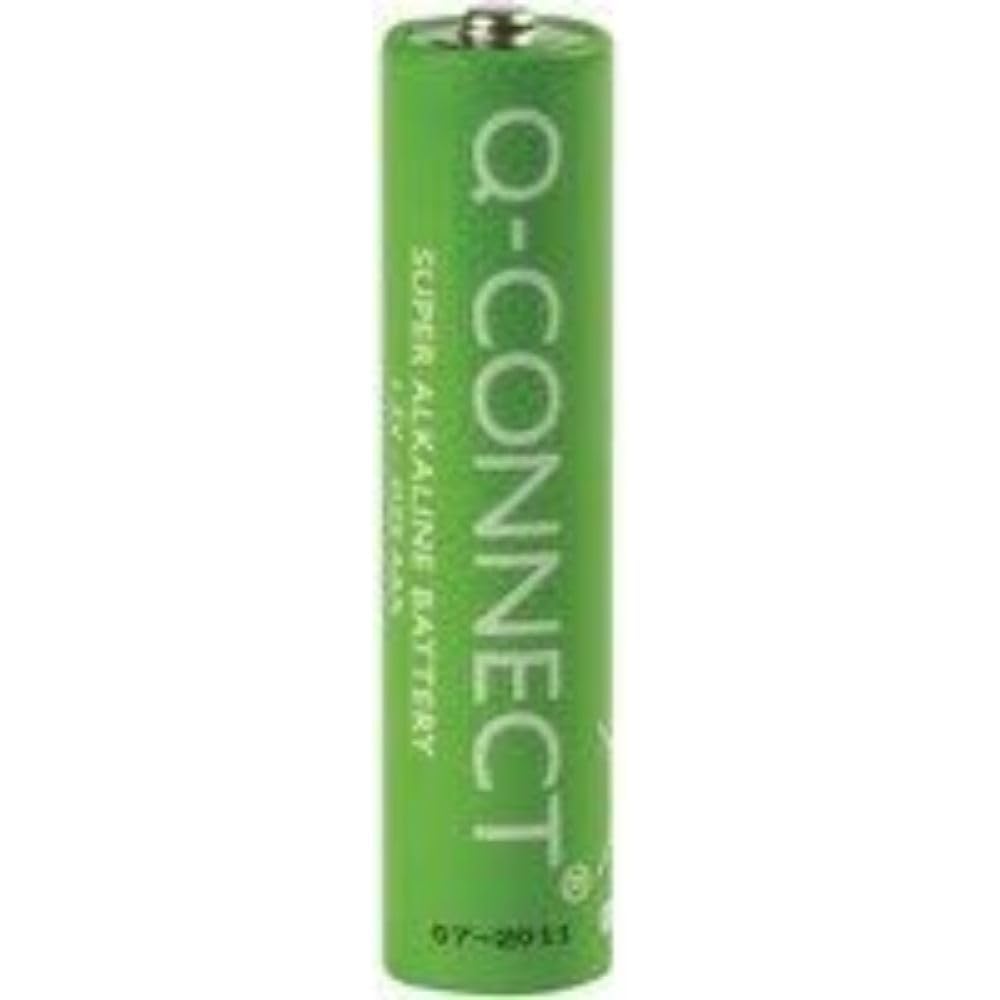Super Alkaline Batteries Q-CONNECT AAA LR03 1 5V 20pcs / Office Appliances And Machines/Type-1,5V / Kind-LR3 / Colour-Green/Size-AAA/Dimensions (mm)-Diameter: 10,5 Wysoko