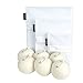 PULITO. 15 PIECE LAUNDRY SET 6 Wool Dryer Balls, 3 Zippered Mesh Bags, 6 Stainless Steel Pins. Natural Fabric Softener Static Free Eco Friendly, Green Alternative. By Pulito.