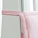 TillYou Baby Crib Bumper -Premium Woven Cotton, Padded Breathable Fill-in(Microfiber)----Pink