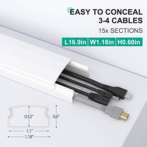 254in Cord Hider, Delamu Cable Hider, Cord Cover Wall, Wire Covers for