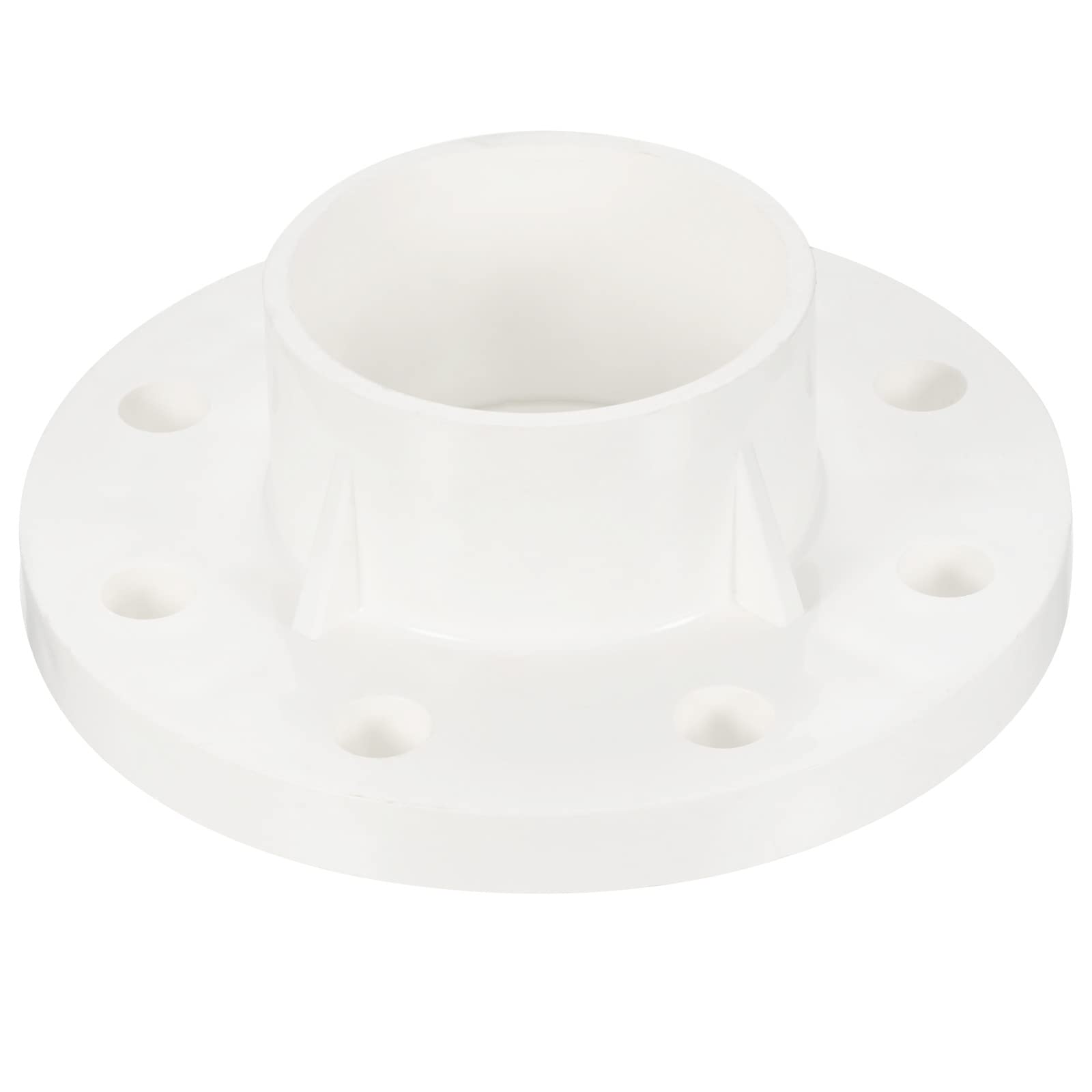 PATIKIL 90mm/3.54 Inch PVC Pipe Fitting, Flange Pipe Socket Coupling Connector for 90mm OD Pipe Connect, White