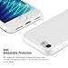 technext020 White Case for iPhone 7 / iPhone 8 / iPhone SE 2nd Generation, Matte Shockproof Ultra Slim Fit Silicone TPU Soft Gel Rubber Cover Protective Back Bumper