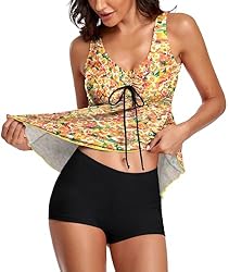Omichic Modest Tankini Swimsuits for Women Two