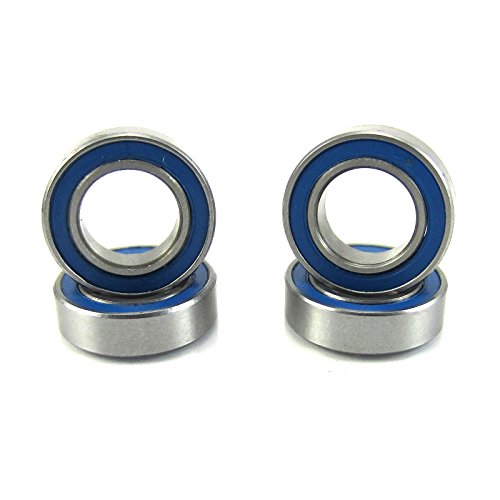 8x14x4mm Precision Ball Bearings ABEC 3 Rubber Seals (4) MR148-2RS-BU