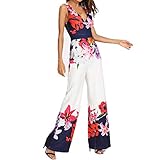 Corriee Jumpsuit for Women Elegant Long Sleeve Off The Shoulder High Waisted Wide Leg Romper with Belt