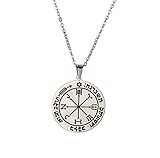 Sixth Pentacle of Mars Necklace for Men Key of