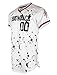 SCREENSHOT Screenshotbrand Mens Hipster Hip-Hop Premiun Tees - Stylish Longline Latest Fashion T-Shirts - Splatter Print Jersey - White - Large