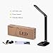 Putwo F118 Dimmable Energy Efficient Aluminum Alloy LED Desk Lamp Arm with Touch-sensitive Control Panel, Matte Black