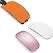Premium PU Leather Carrying Bag Case for Apple Magic Mouse 2 / Mouse/UHURU/Tsmine/ROYSC/SROCKER T3 / Wireless Mouse, Brown