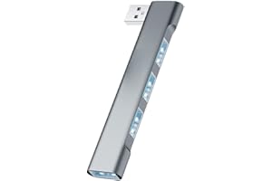 4-in-1 USB Hub with 2 USB 3.0 Ports and 2 Type C Ports, Aluminum Alloy Adapter for Laptop Desktop Computer Phone Data Transfe