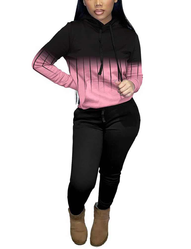 Jogger Sets For Women Piece Womens Plus Size Tracksuit Set