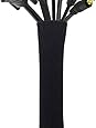Cable Management Sleeve, JOTO Cord Management System for TV / Computer / Home Entertainment, 19 - 20 inch Flexible Cable Sleeve Wrap Cover Organizer, 4 Piece - Black