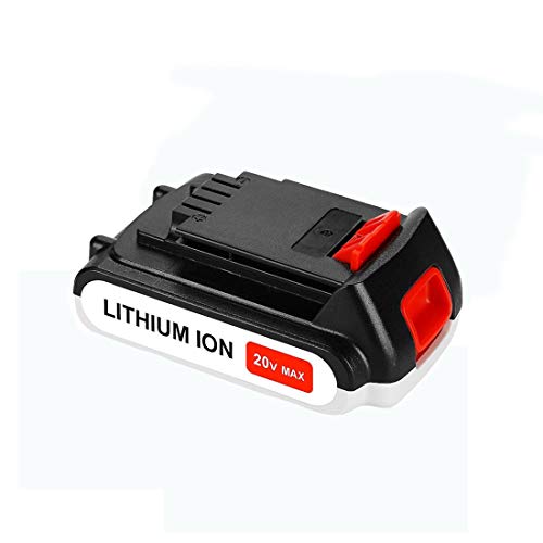 Forrat 2000mAh Replacement for Black and Decker 20V Battery Lithium MAX LBXR20 LBXR20-OPE LBXR2020 LB20 LBX20 LBX4020 LB2X4020-OPE Cordless Power Tool 1Pack