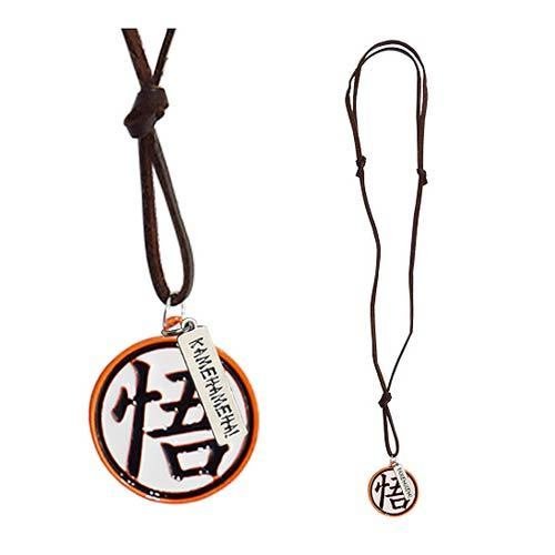 Dragon Ball Z Goku s Kanji with Leather Necklace