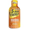 5 Hour Energy Extra Strength Drink Shot, Peach/Mango, (Pack of 4)