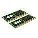 Crucial 4GB Kit (2GBx2) DDR2 800MHz (PC2-6400) CL6 SODIMM 200-Pin Notebook Memory Modules CT2KIT25664AC800