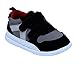 Kuner Baby Boys and Girls Cotton Rubber Sloe Outdoor Sneaker First Walkers Shoes (12.5cm(6-12months), Black)