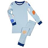 Papallou Boys Girls Abstract print kids pajama set, 3T