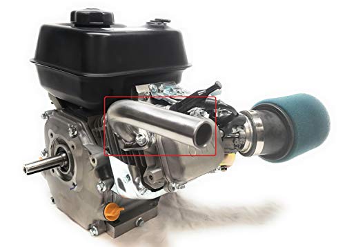 ARSPORT Exhaust Pipe for: Predator 212cc Non-HEMI & Predator HEMI. Go Kart & Mini Bikes. - Thumbnail 7