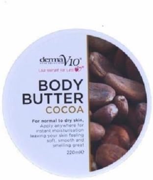 Derma V10 Cocoa Body Butter 220ml - 6 Pack Moisturising Skincare