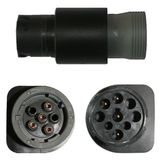 Grandview Deutsch 9-Pin to 6-Pin Converter with 12 month subscription to TruckFaultCodes