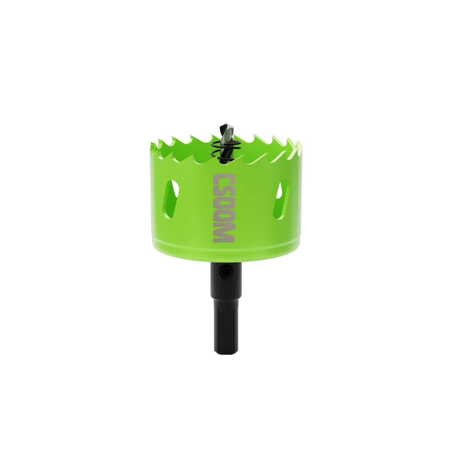 CSOOM Bi-Metal Hole Saw Drill Bit for Working in Plasterboard, Plastic, Wood, Metals, Thin Sheet Steel, High Performance Drilling Tool, Size 57 mm