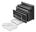 byAlegory Acrylic Makeup Palette Organizer With Removable Dividers | 10 Spaces Fits All Palette Sizes